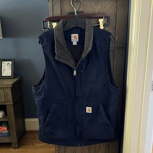 Carhartt DUCK SHERPA-LINED MOCK-NECK VEST Size M - Excellent condition!